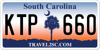 SC license plate KTP660