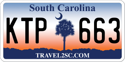SC license plate KTP663