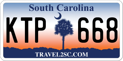 SC license plate KTP668
