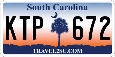SC license plate KTP672