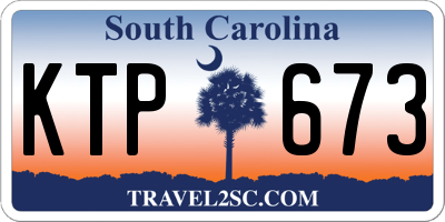 SC license plate KTP673