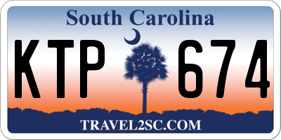 SC license plate KTP674
