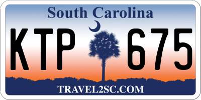 SC license plate KTP675