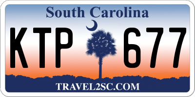 SC license plate KTP677