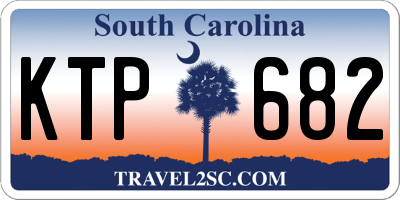 SC license plate KTP682