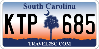 SC license plate KTP685