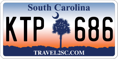 SC license plate KTP686