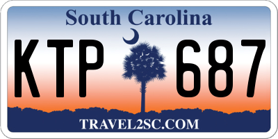 SC license plate KTP687