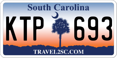 SC license plate KTP693