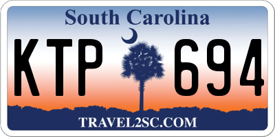 SC license plate KTP694
