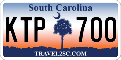 SC license plate KTP700