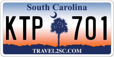 SC license plate KTP701