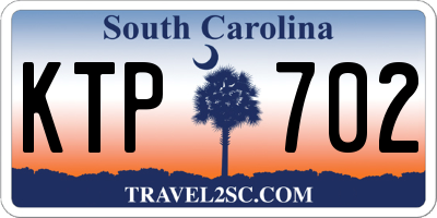 SC license plate KTP702