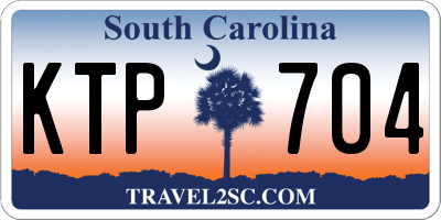 SC license plate KTP704