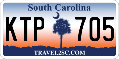 SC license plate KTP705
