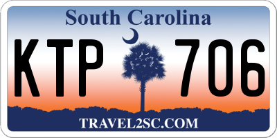 SC license plate KTP706