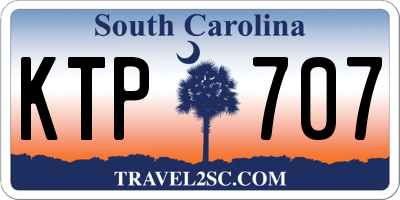SC license plate KTP707