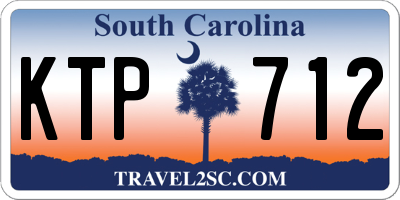 SC license plate KTP712