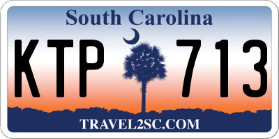 SC license plate KTP713