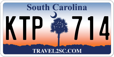 SC license plate KTP714