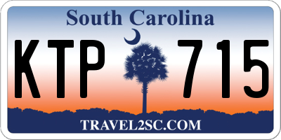 SC license plate KTP715