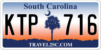 SC license plate KTP716