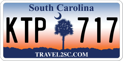 SC license plate KTP717