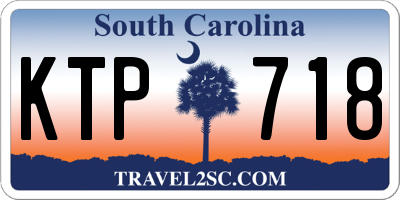 SC license plate KTP718