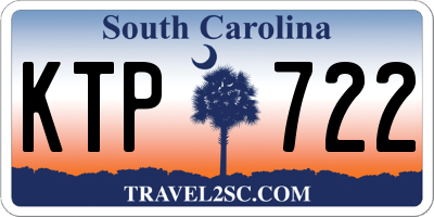 SC license plate KTP722