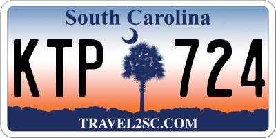 SC license plate KTP724