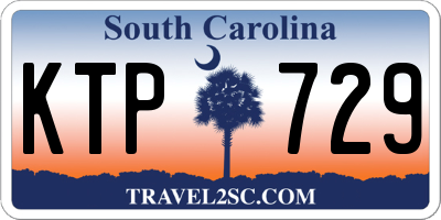 SC license plate KTP729