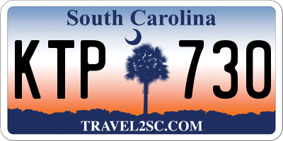 SC license plate KTP730