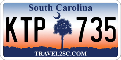 SC license plate KTP735