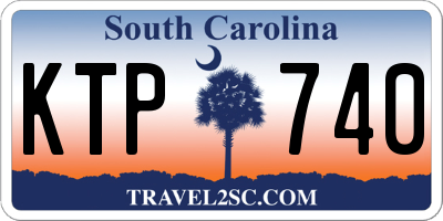 SC license plate KTP740