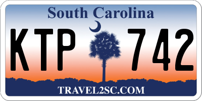 SC license plate KTP742
