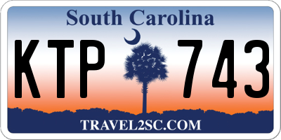SC license plate KTP743
