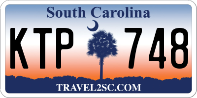 SC license plate KTP748
