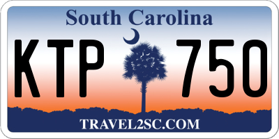 SC license plate KTP750
