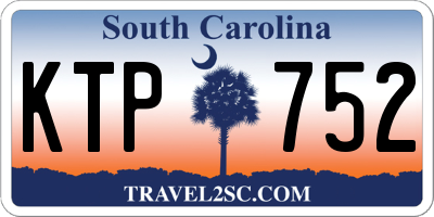 SC license plate KTP752