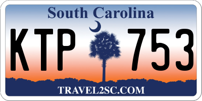 SC license plate KTP753