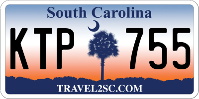 SC license plate KTP755
