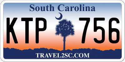 SC license plate KTP756