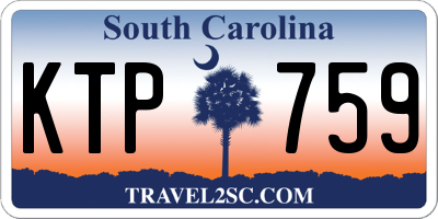 SC license plate KTP759