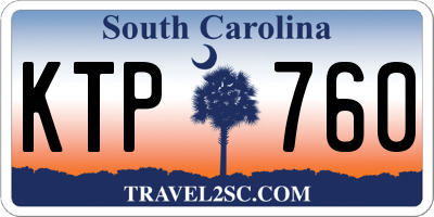 SC license plate KTP760