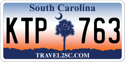 SC license plate KTP763