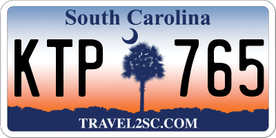 SC license plate KTP765