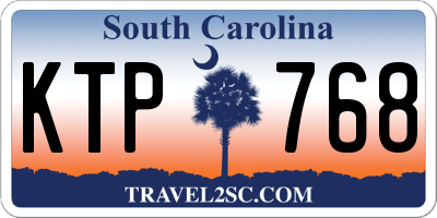 SC license plate KTP768