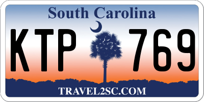 SC license plate KTP769