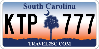 SC license plate KTP777