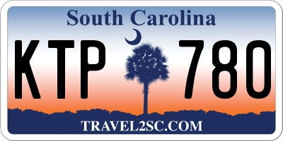 SC license plate KTP780